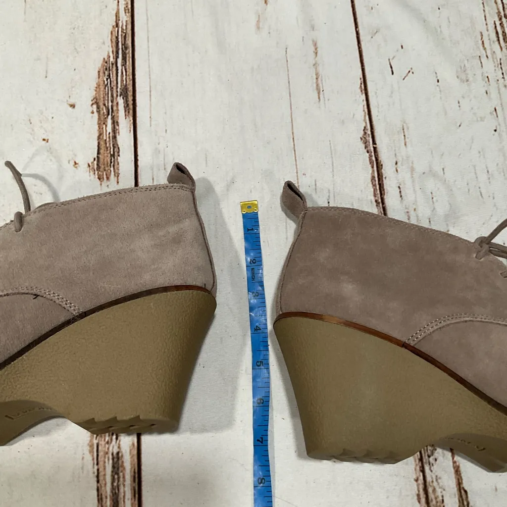 NWOT SONOMA LEATHER WEDGE ANKLE BOOTIES - Image 6