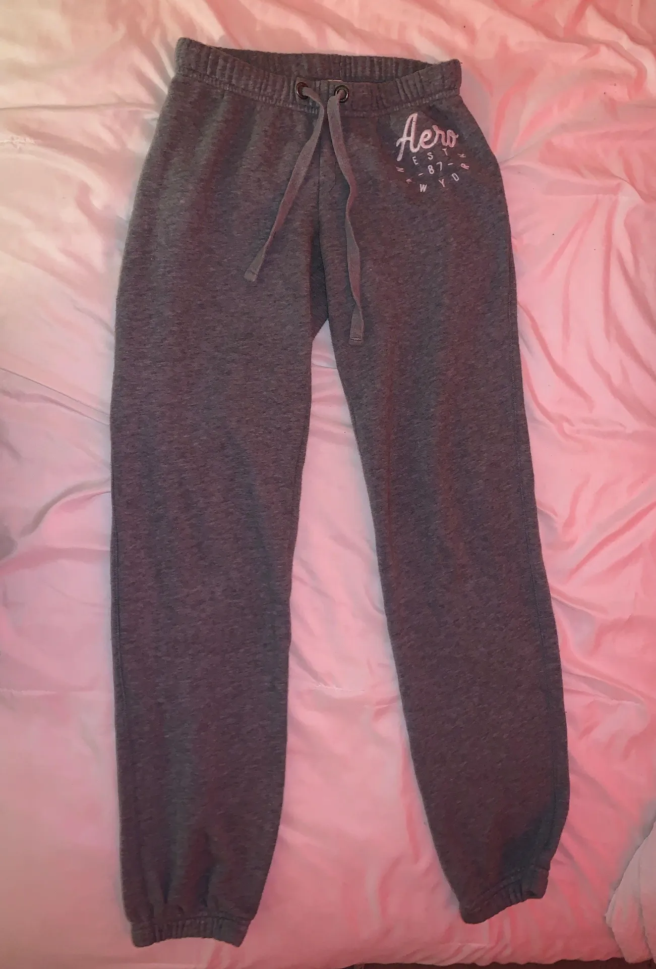 Aeropostale Light Gray Sweatpants - Image 2