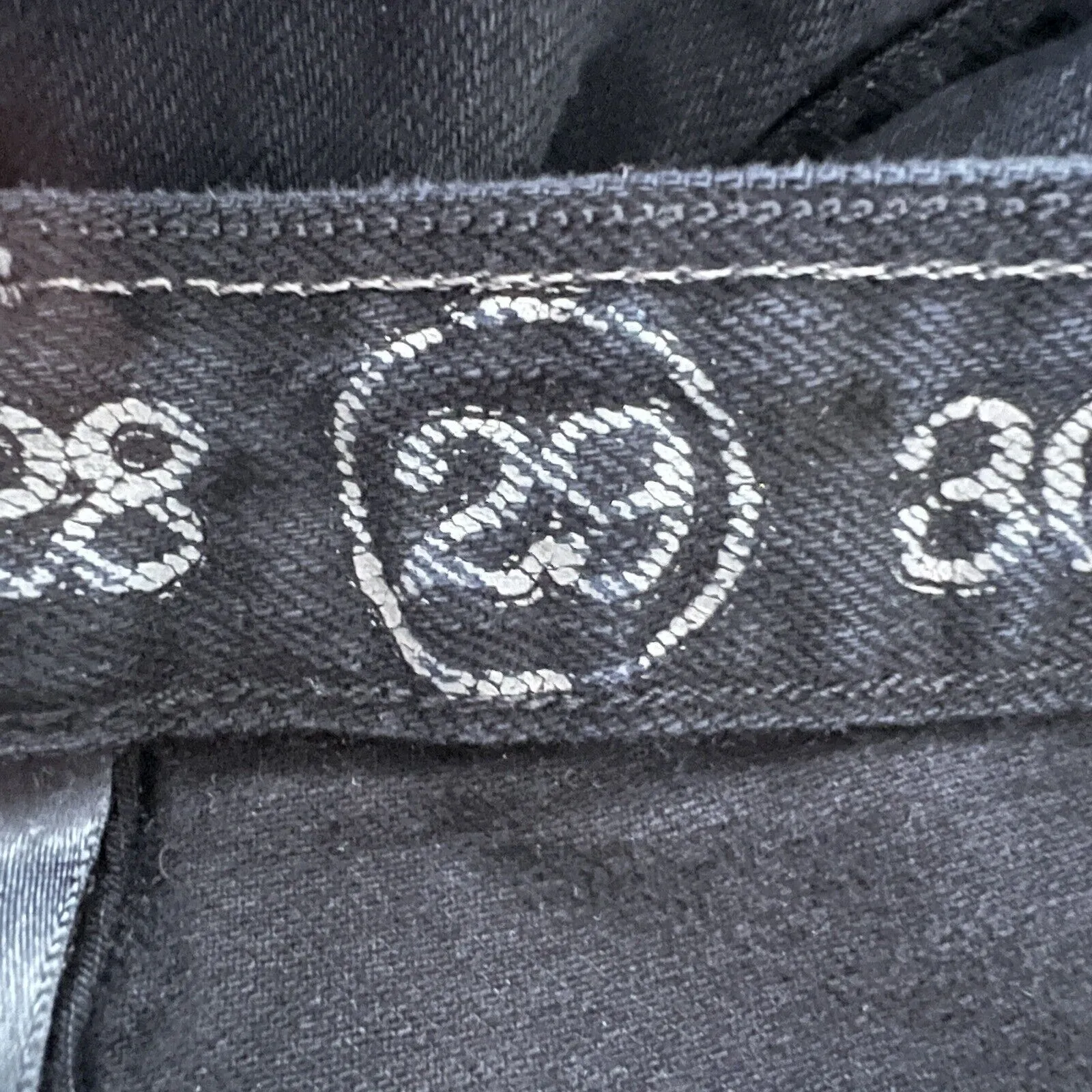 Earnest Sewn Jeans Womens 6 29" Black Skinny Frayed Raw Hems Casual Punk Grunge - Image 5