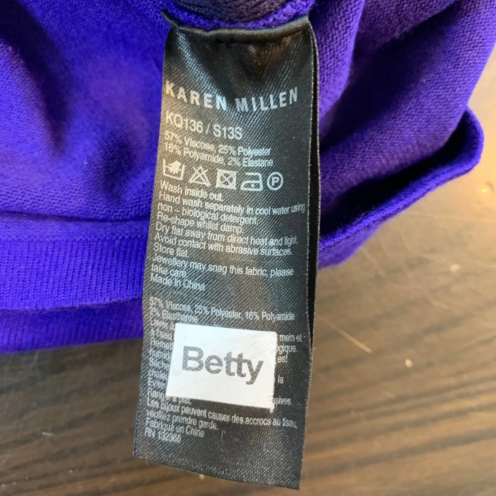 Karen Millen‎ Dopamine Dress Purple Textured Bodycon Sleeveless Size 3 (US 6) - Image 5