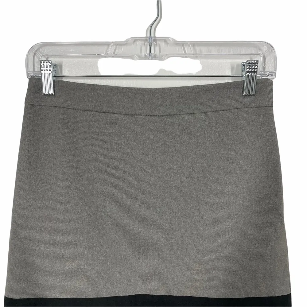 Ann Taylor Loft Mini Skirt Grey Black Colorblock - Image 5