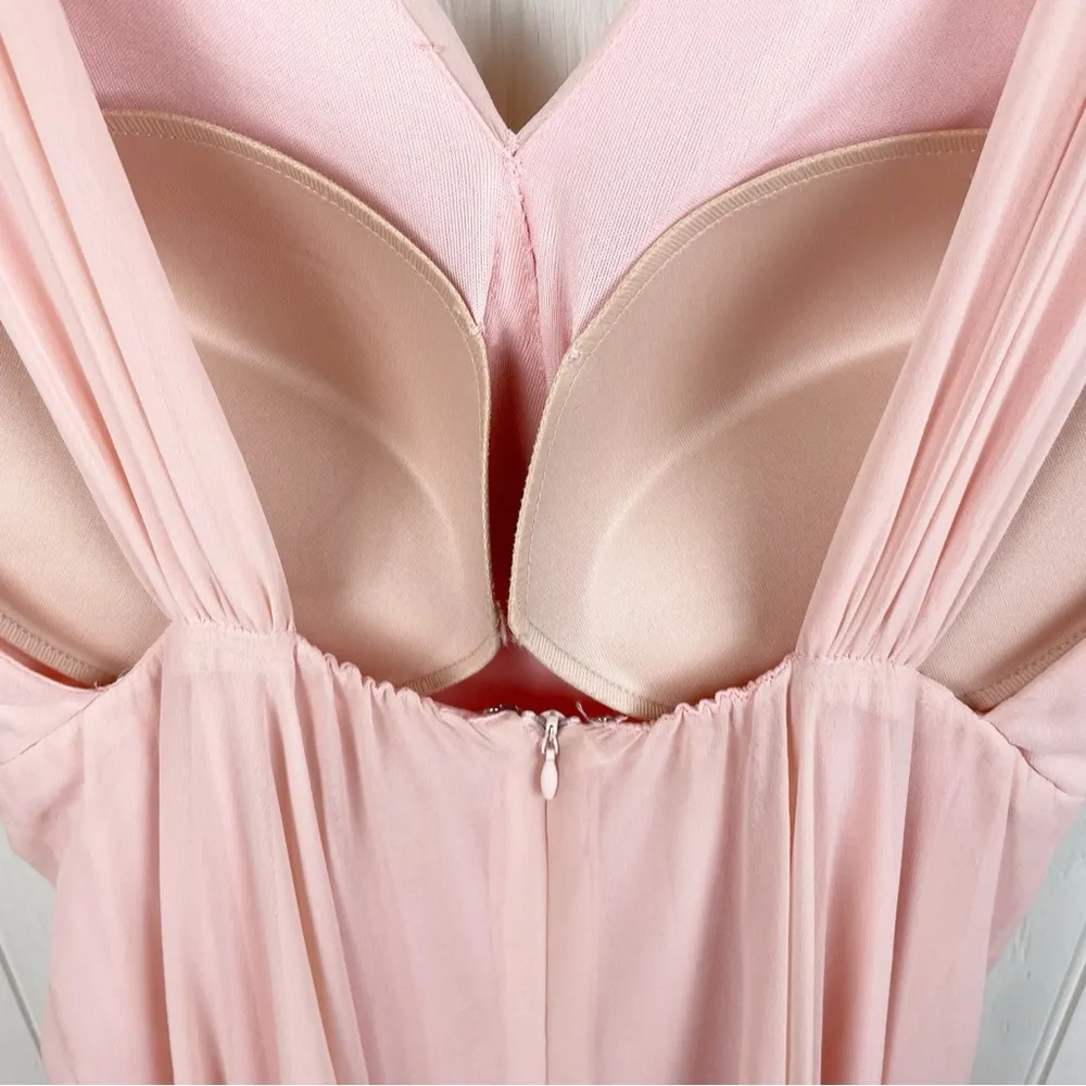 Lulus Dance The Night Away Lovely Blush Pink Maxi Dress 14962 Women's Size Large - Image 9