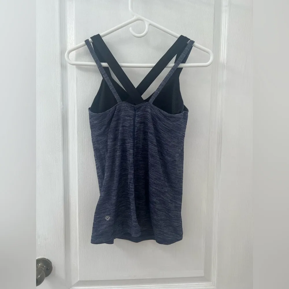 Lululemon Run For Gold Tank Heathered Deep Navy/Deep Navy (Size 6) - Image 9