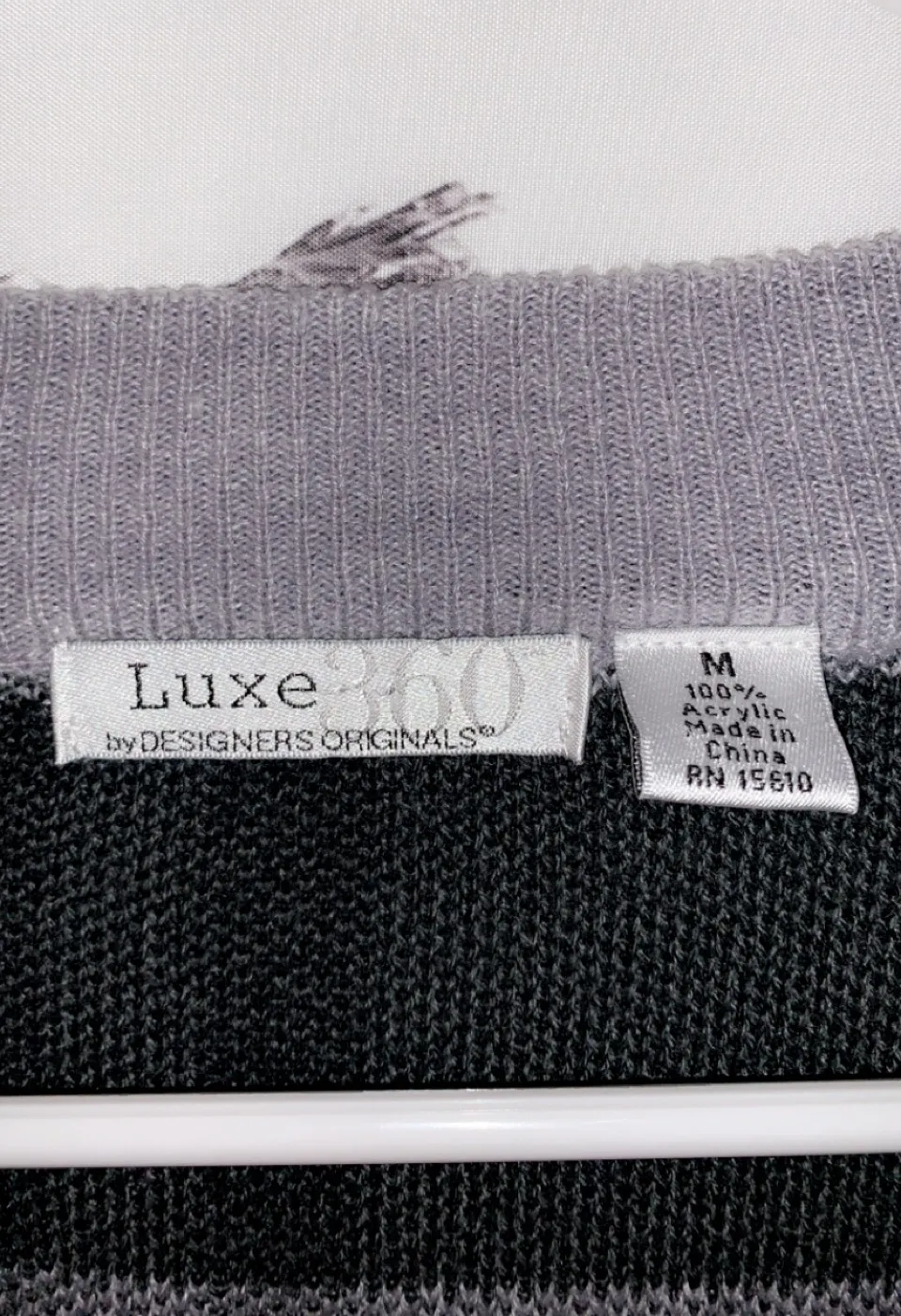 Vintage Designer Button Sweater/Shawl  - Image 5