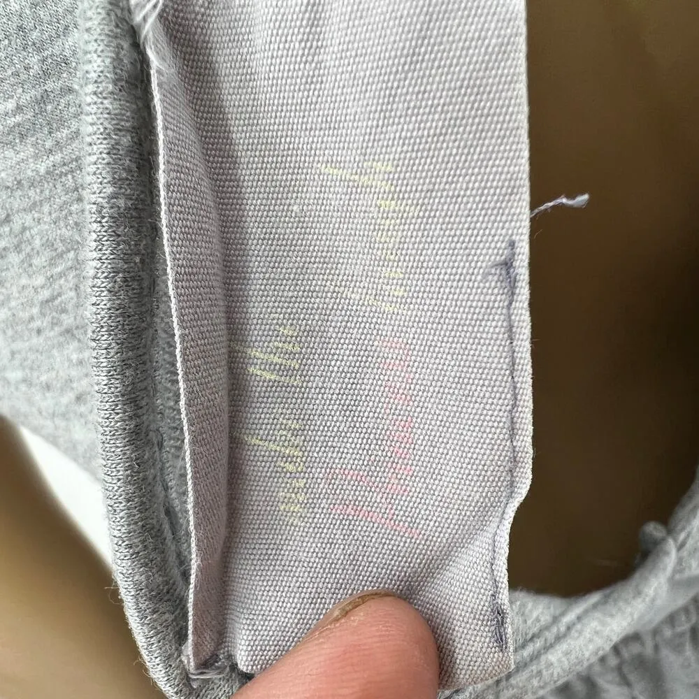 Make the Princess Laugh MEDIUM Gray Racerback Stretchy Knit Roll Cuff Jumpsuit - Image 6