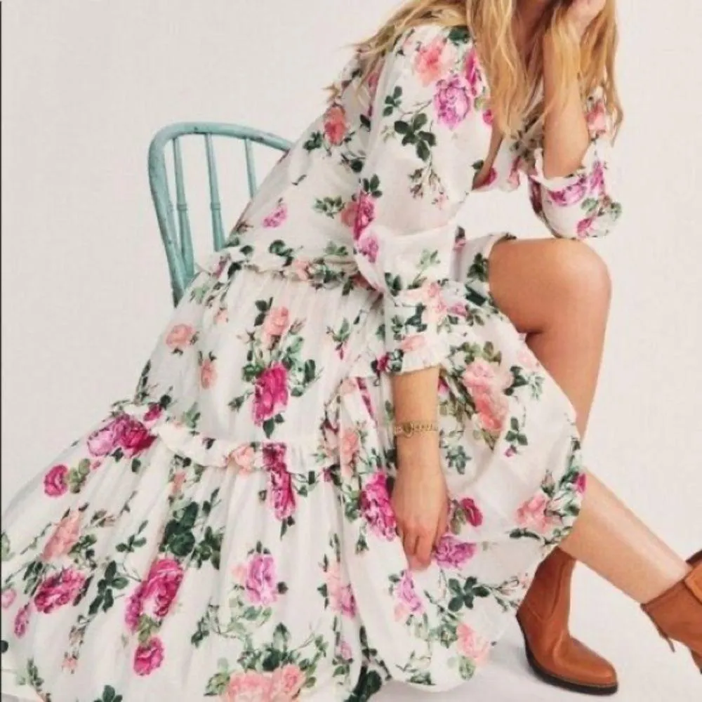 Loveshackfancy lorencia silk blend maxi dress - Image 2