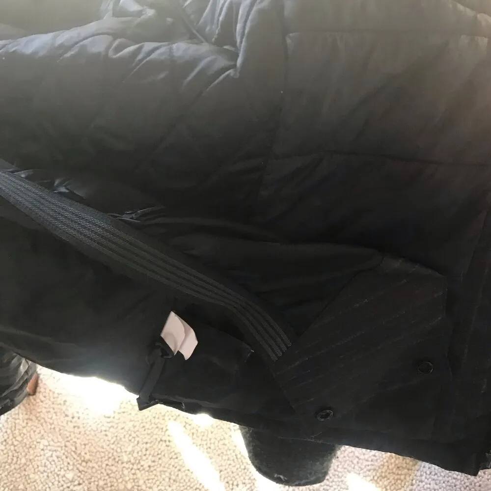 North Face Full Zip Black Winter Quilted Lined Jacket Women's Size Small - Image 12