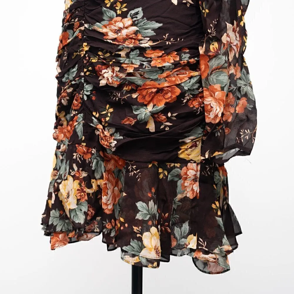 Veronica Beard Hedera Silk Floral Mini Dress - Image 8