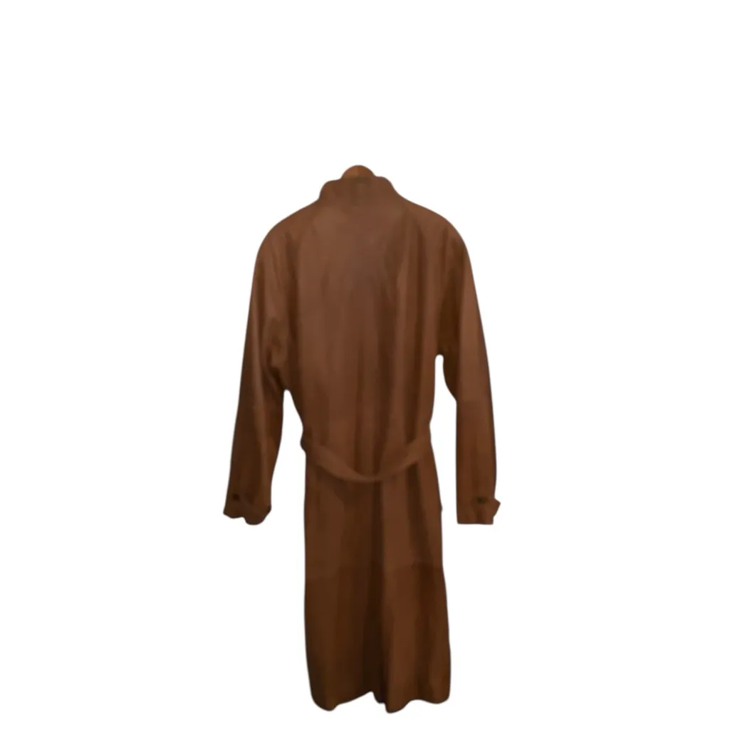 Vintage American Style Brown Leather Belted Trench Coat
Mountain life old money Size XL - Image 11