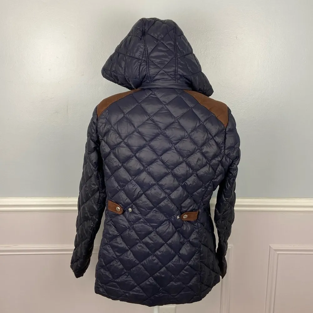 Ralph Lauren Small Iconic Puffer Down Jacket Polo RRL Hunting Coat Sz M Hooded, - Image 9