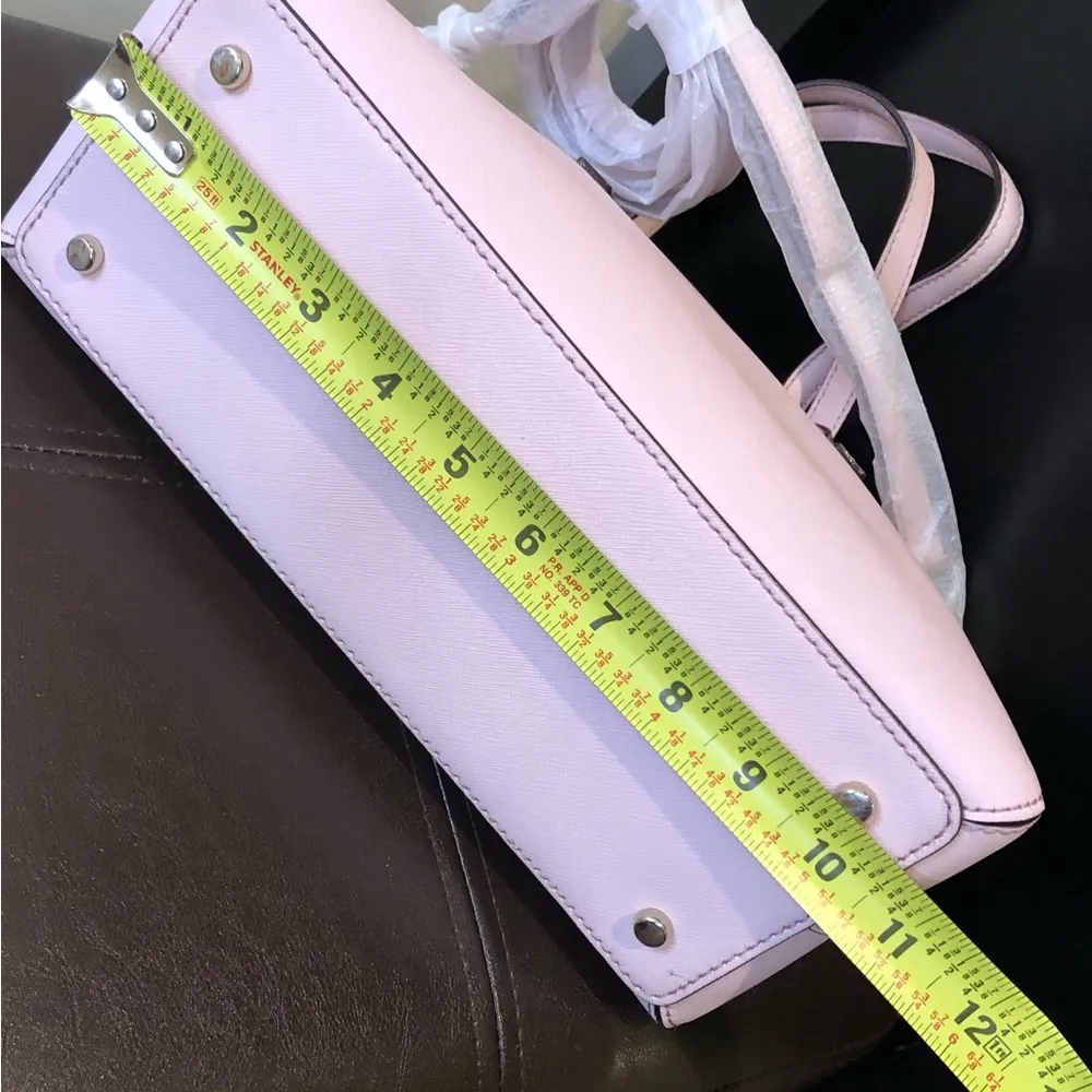 KATE SPADE Pink Cedar Street Maise Leather Top Handle Tote Crossbody NWOT - Image 9