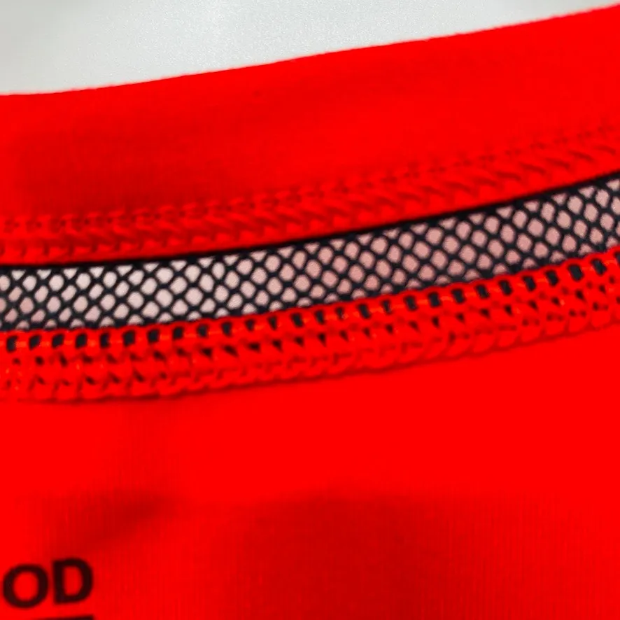 NEW Good American Low Down Bodysuit Red Black Net Accent Sz 5 US XXL Minimalist - Image 15