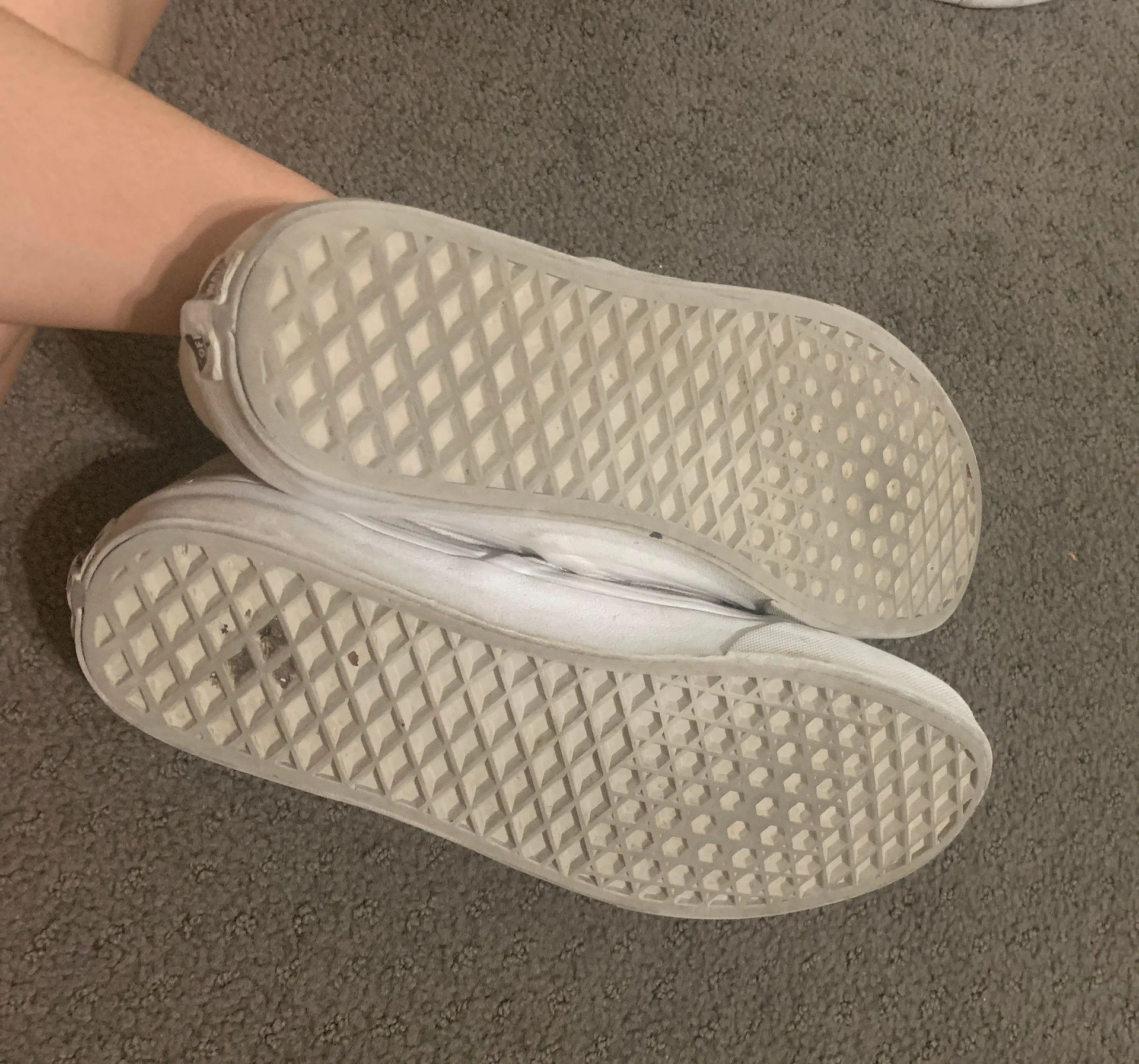 Vans White Slip-ons - Image 4