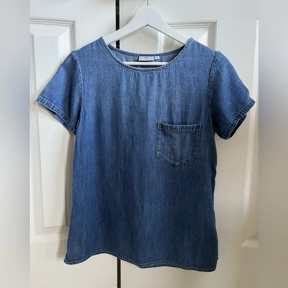 ag Adriano Goldschmied Megan Pocket Tee Shirt Blue Size XS - Image 3