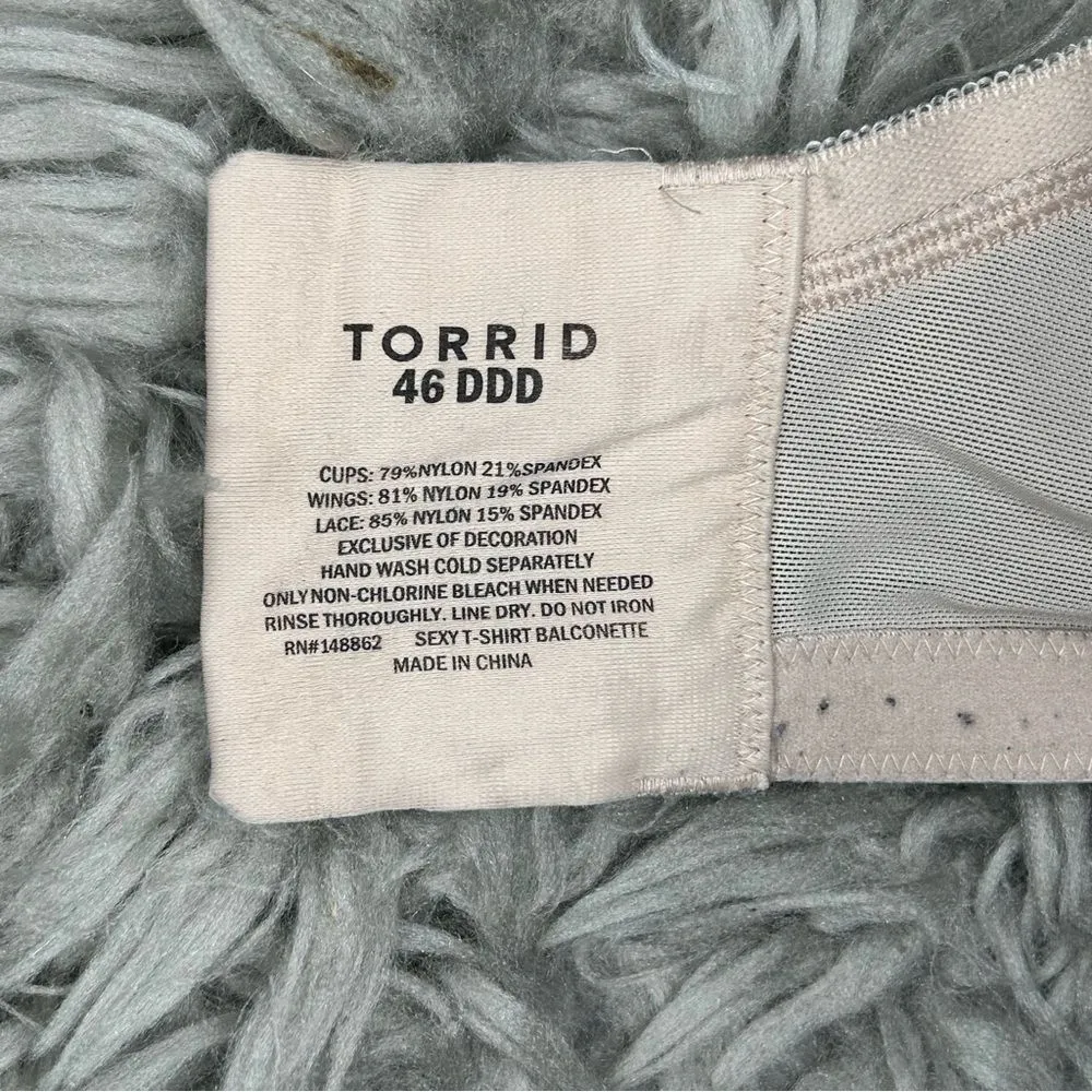 Torrid Sexy T-shirt Balconette bra plus size 46DDD - Image 6