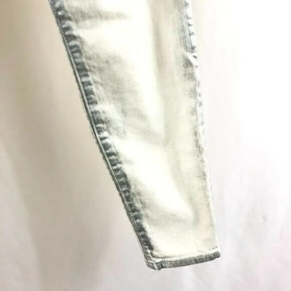 Current Elliott Womens Jeans The Stiletto Skinny Washed Out Silver White Size 26 - Image 3