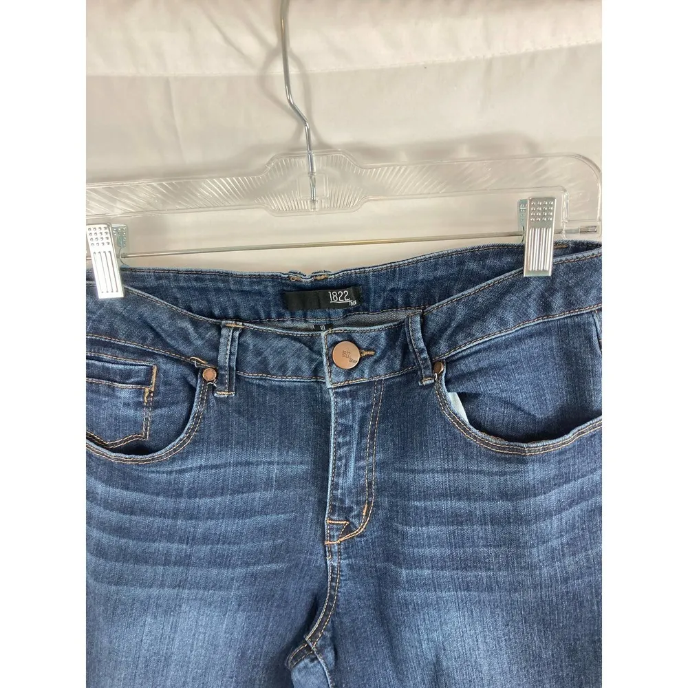 1822 Denim button up ankle jeans size 10 - Image 2