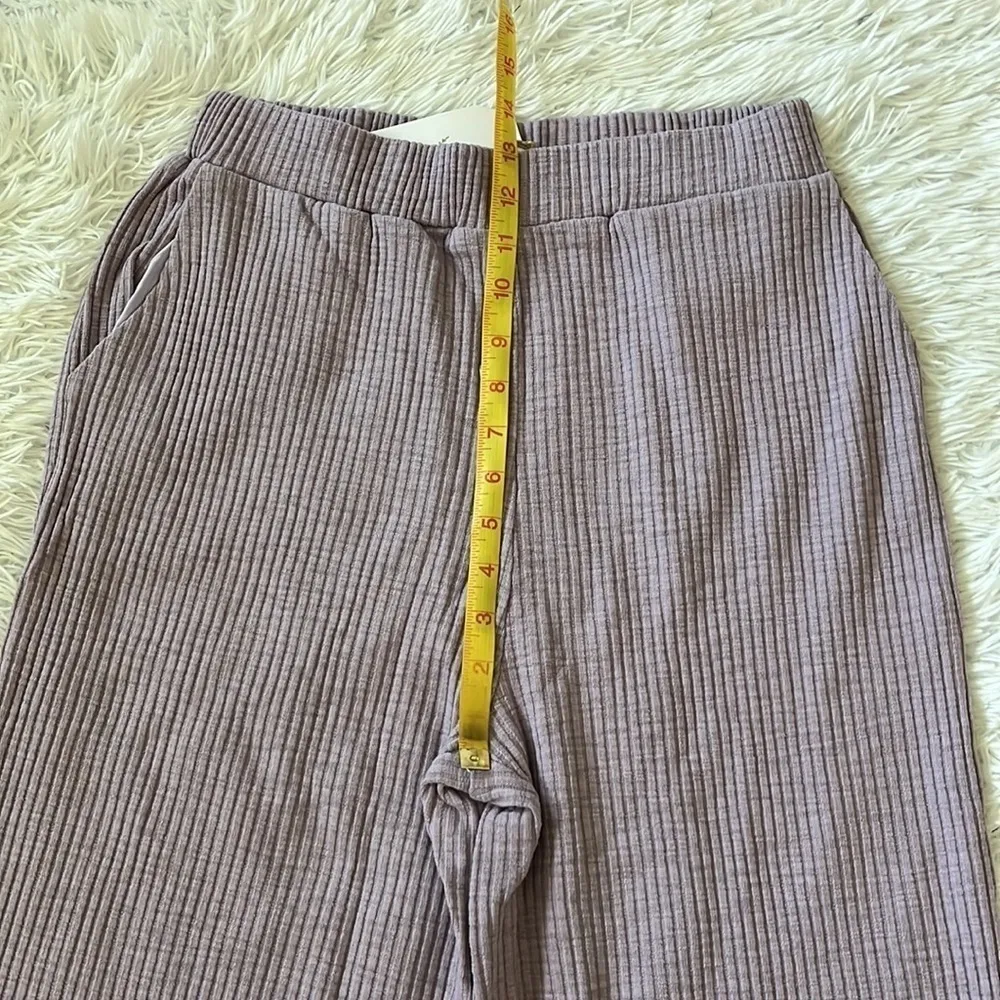 FREE THE ROSES Pants Rib Lounge wide leg  in purple size Medium - Image 11