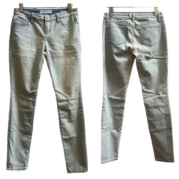 Velvet by Graham & Spencer Toni Skinny Jean Light Ice Wash Size 28 Blue - Image 2