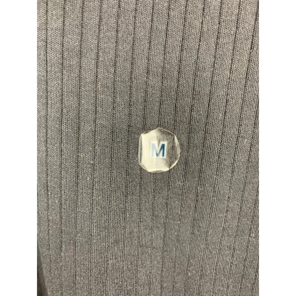 Classic Elements Petite Ribbed Long Sleeve Top - Gray - Size M - Image 2