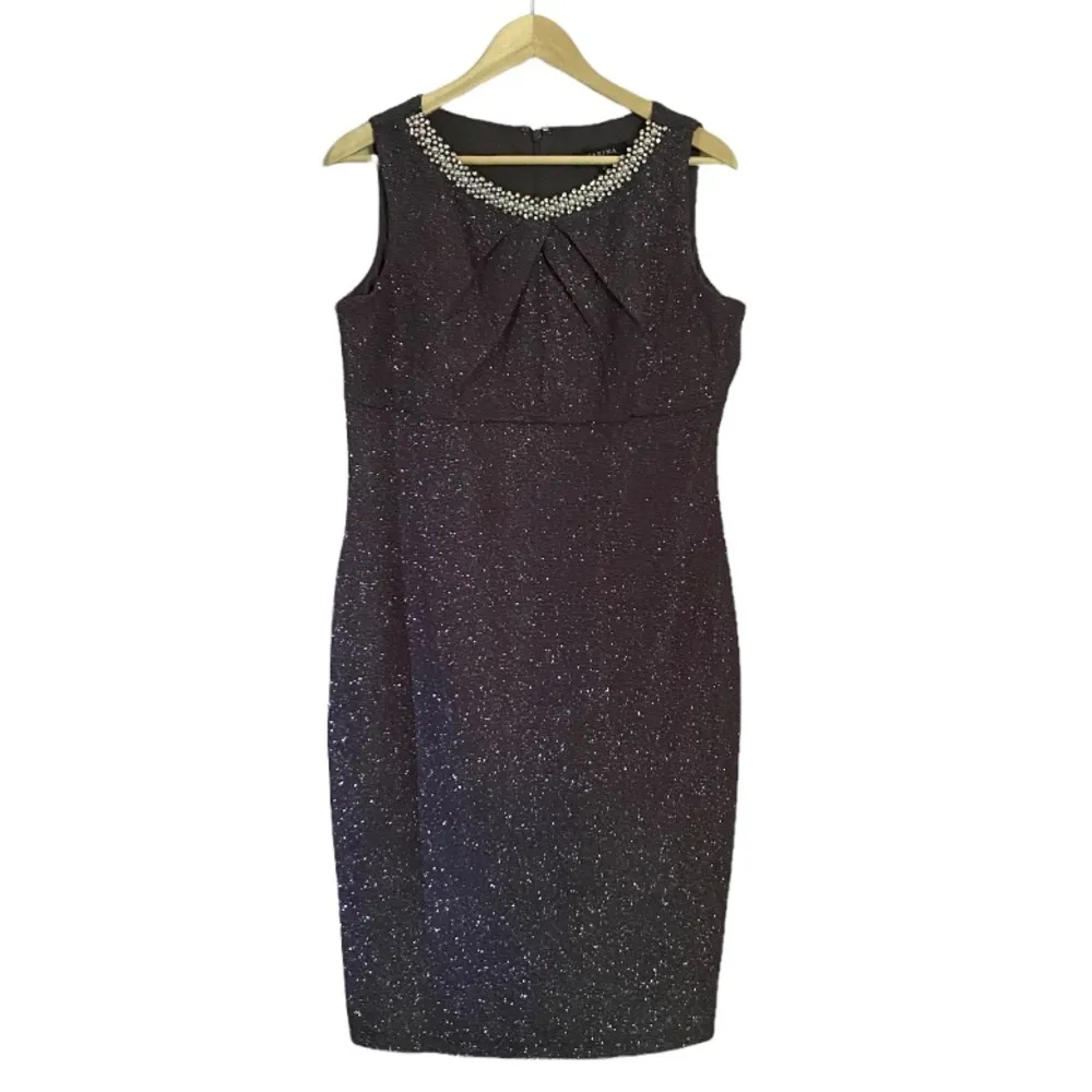 •Marina cocktail sparkle dress• Gray Size 12 - Image 11
