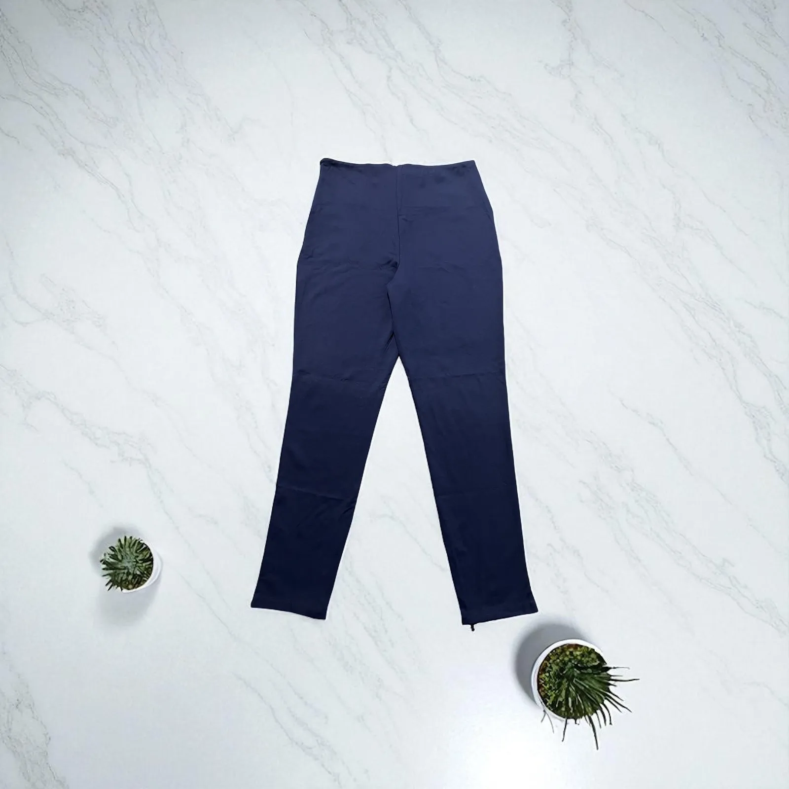 Fabletics Ponte Skinny Zip Split Pants High Rise‎ Full Length Front Closure - Image 2