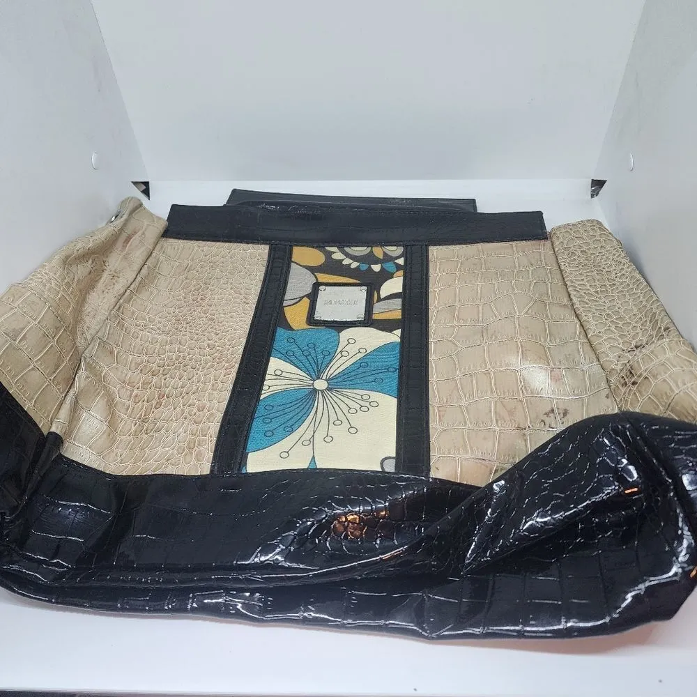 Miche Prima Lynnette Cream & Black Reptile Skin Pattern & Floral Shell - Image 2