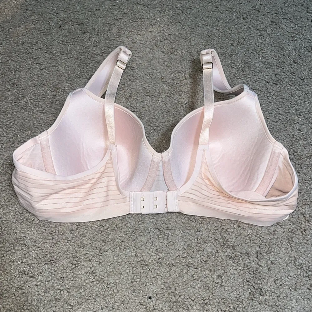 Thirdlove 24/7 Seamless Stripe Full Coverage Bra Soft Peach‎ 38B - Image 5