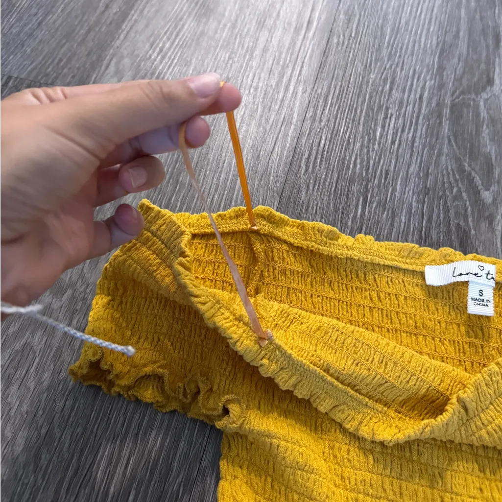 Yellow Off the Shoulder Top - Image 5