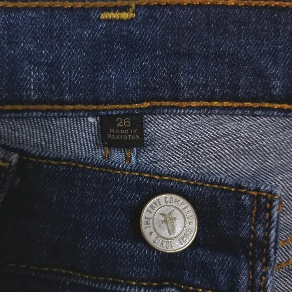 Frye "Addie" Skinny Medium Blue Jeans Sz 26 - Image 6