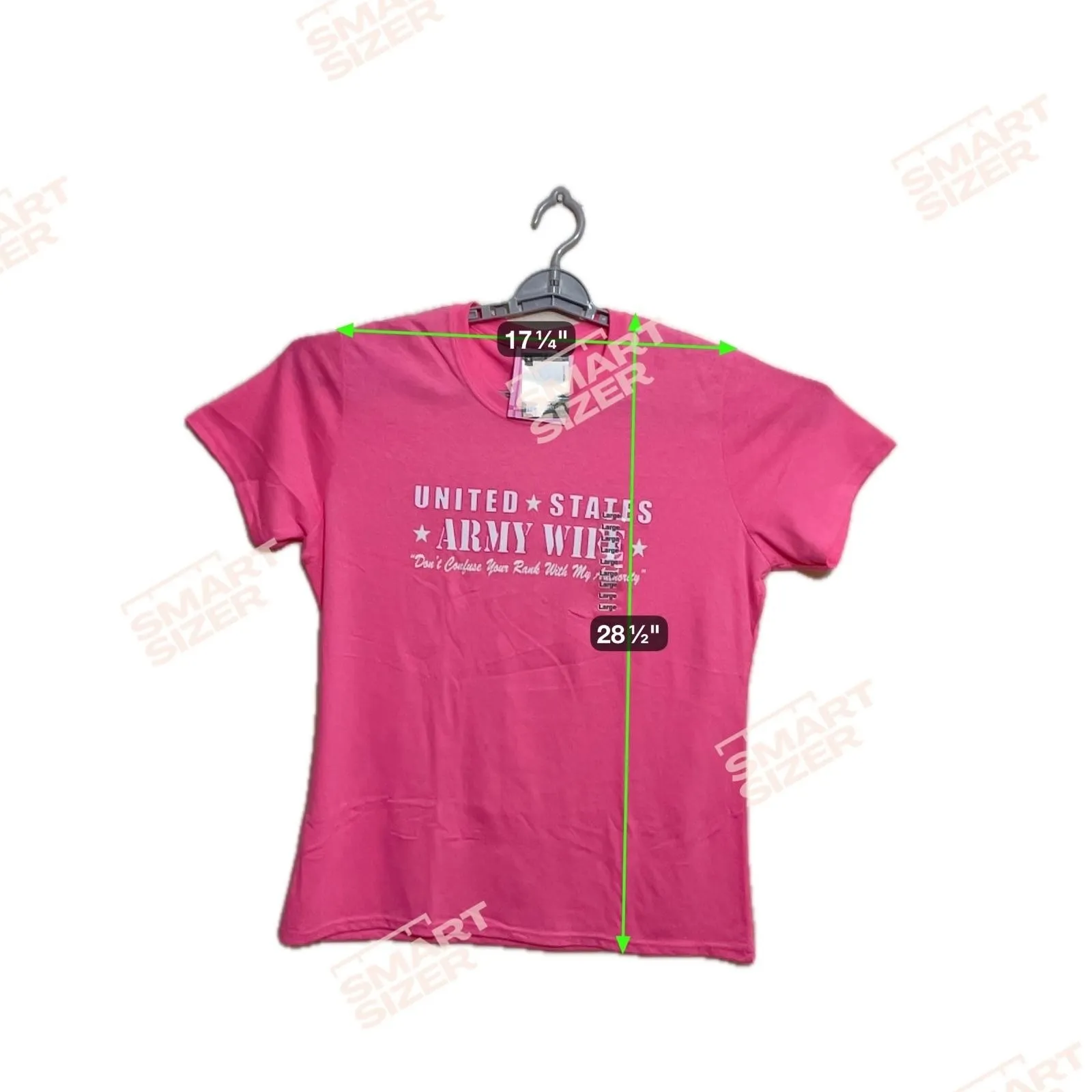 US‎ Army wife officially licensed short sleeve pink women's t - Image 10