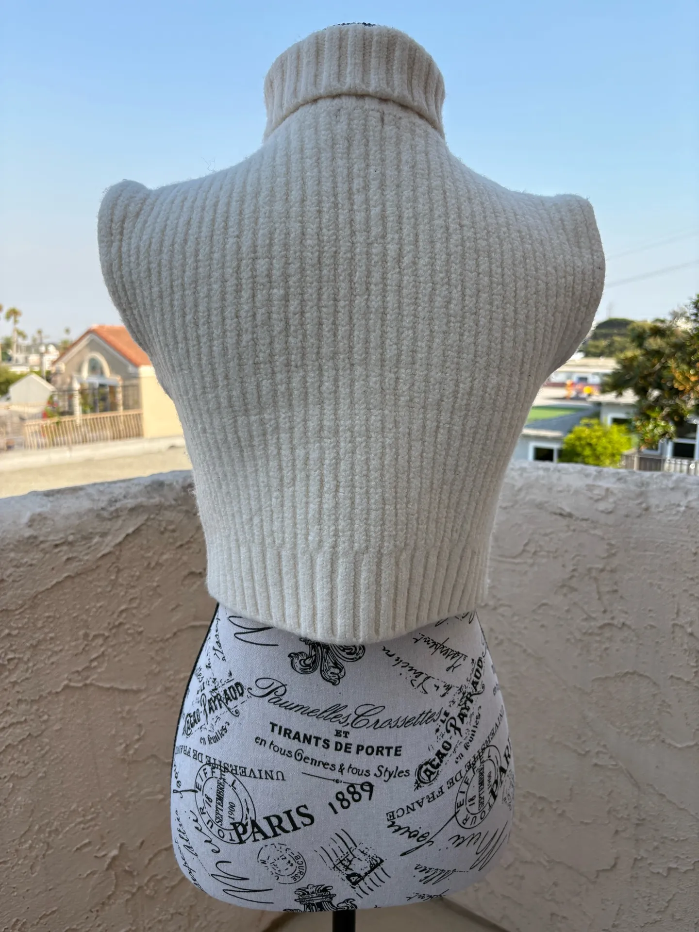 Staud Bette merino wool rib-knit cap sleeve turtleneck sweater size S small NEW - Image 9