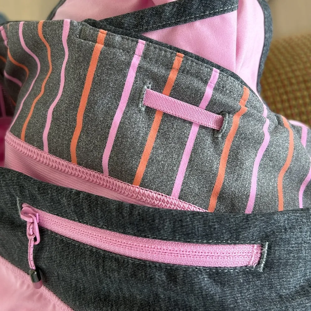 Light Pink and Grey Lululemon Shorts - Image 5