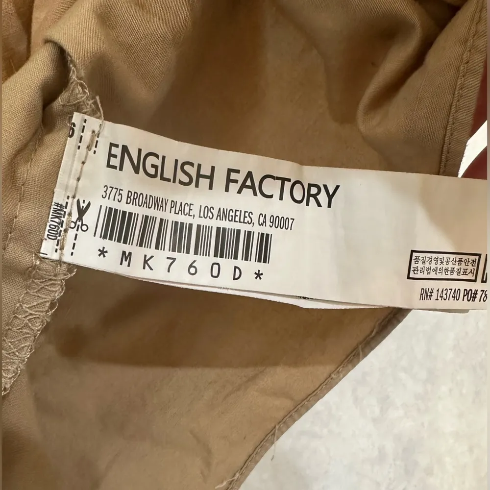 English Factory Brown Pleated Sundress with Raglan Sleeves Size XS - Image 3