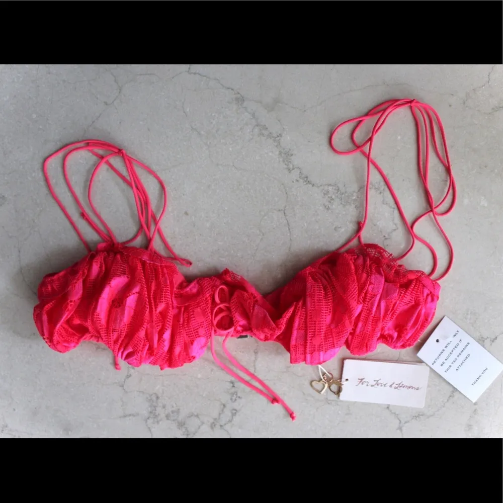 For Love &Lemons Avalon Tie Strap Bra Top Flamenco - Image 6