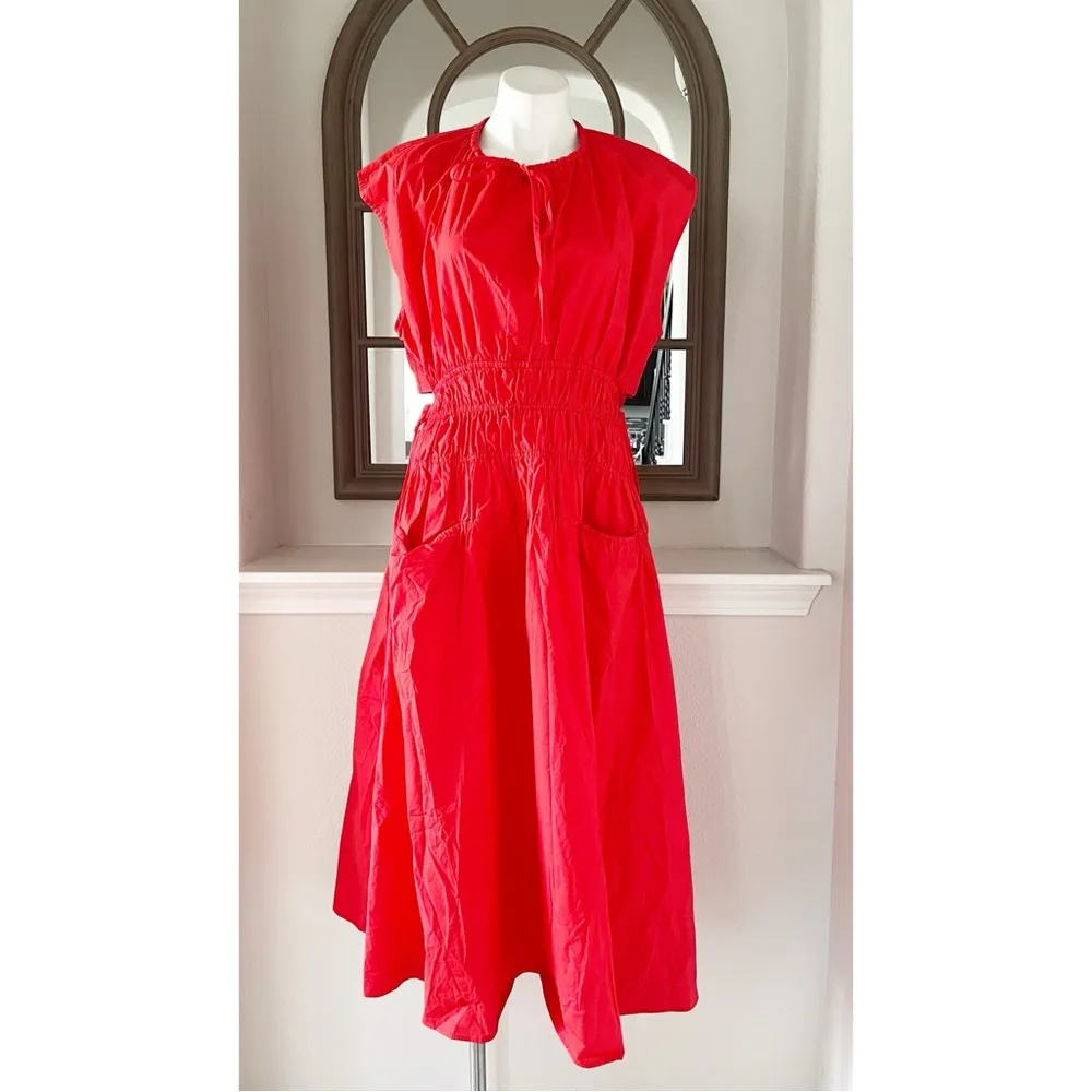 Proenza Schouler White Label Back Cutout Drawstring Midi Dress Size XL New w/Tag - Image 6