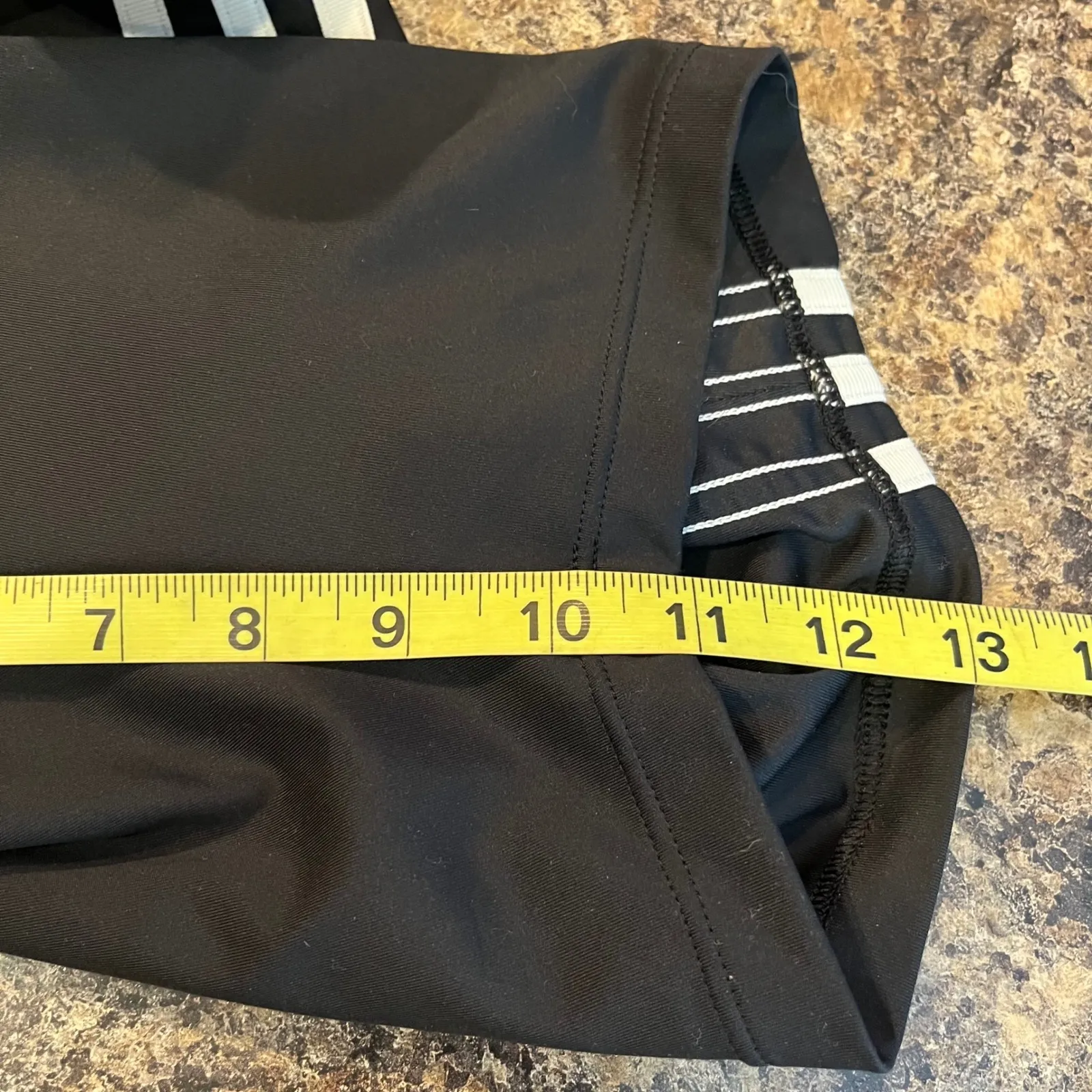 Adidas Women Plus Size 2X Black Athletic Cycling Bike Shorts 3 Stripe Logo - Image 9