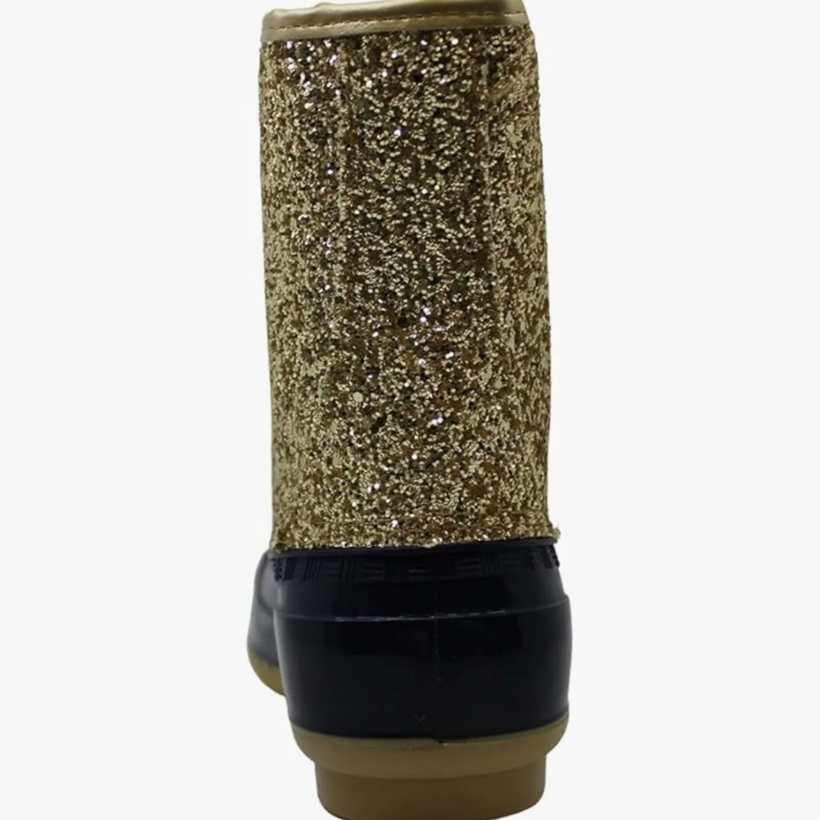 Sugar Gold Glitter and navy Winter Boots Size 7 - Image 3
