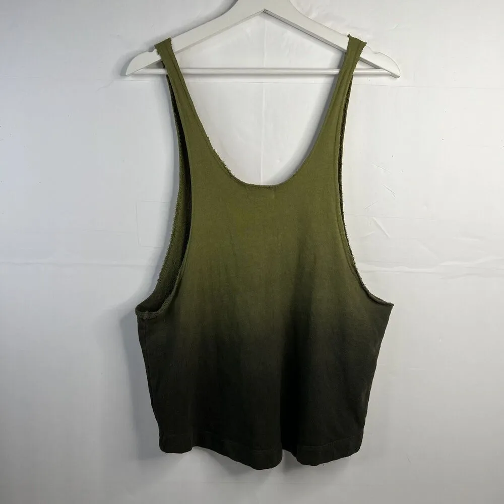 t.la Anthropologie Size S Tank Top French Terry Ombre Scoop Neck Moss Green - Image 12