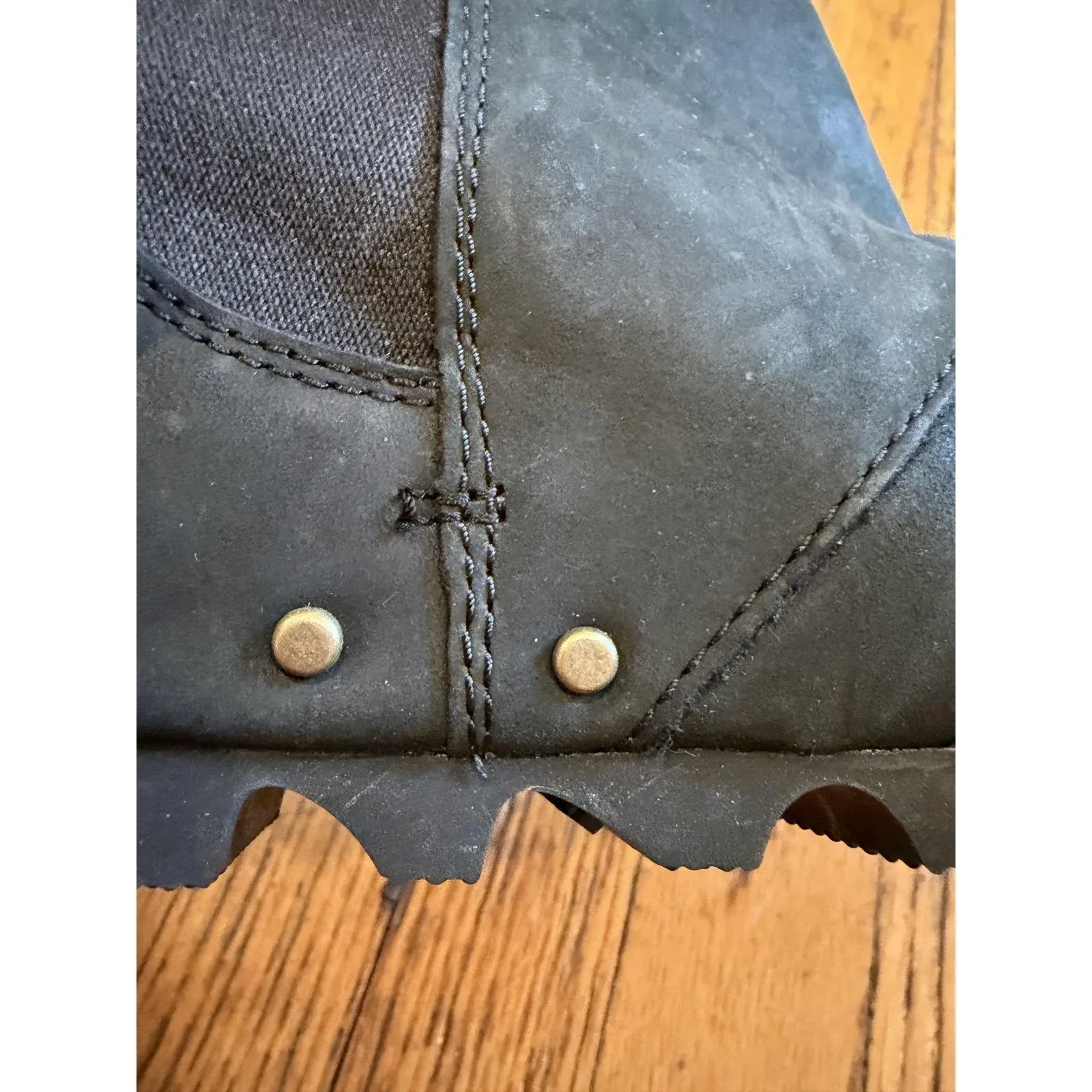 Sorel Boots Womens Size 7 Black Joan Of Arctic Wedge II Chelsea Waterproof - Image 8