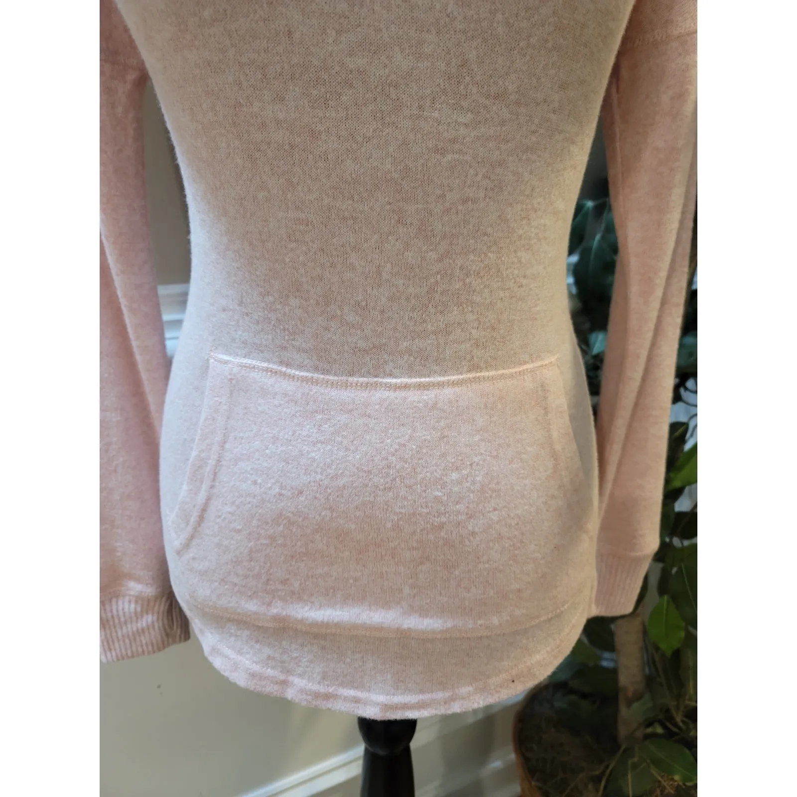 Boxercraft Sweater Women's XS Blush Heather Soft Cuddle Cowl Neck Long Sleeves - Image 4