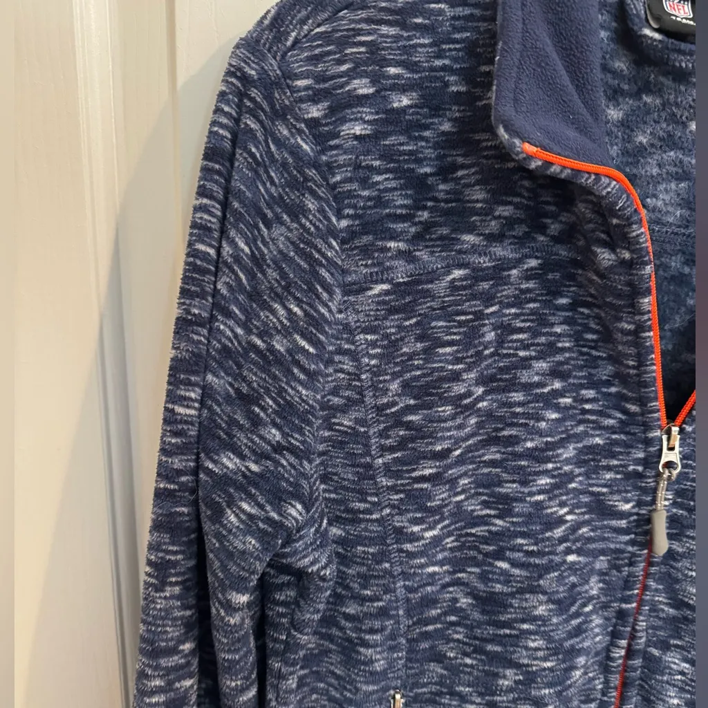 NFL Team Apparel Denver Broncos Womens Full Zip Up Fleece Jacket Size Large - Image 5