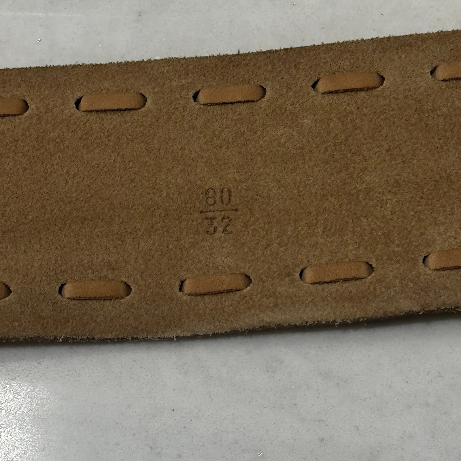 Miu Miu Brown Genuine Leather Designer Belt Made in Italy Womens 32 Brass Buckle - Image 10