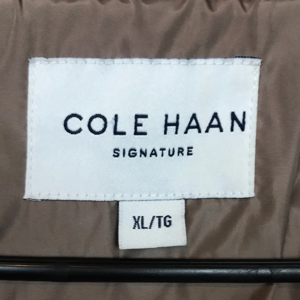 Cole Haan Signature Women’s Tan Quilted Long Line Puffer Jacket - Image 9