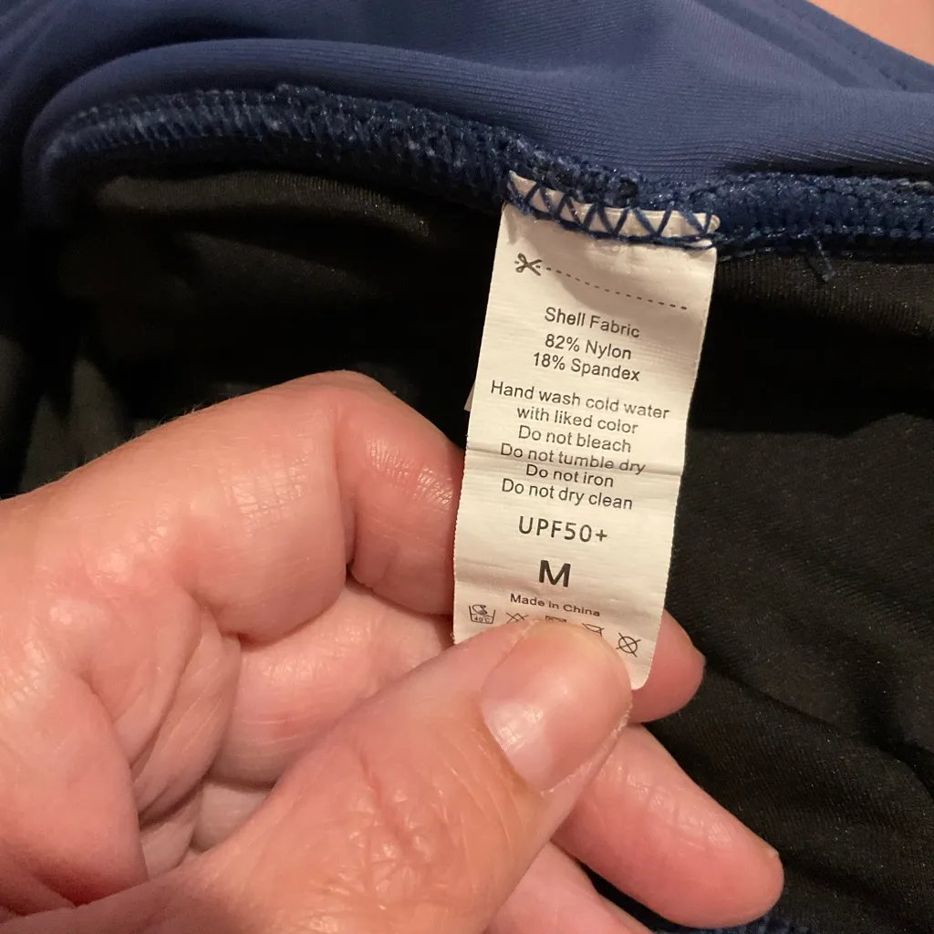 Navy Women's spf swim 50+ Shorts‎ Blue Size M - Image 3