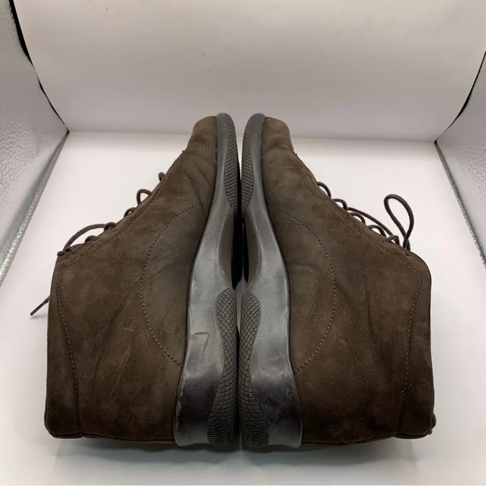 Munro Ankle Suede Boots brown booties lace size 7.5M comfort shoe women’s - Image 7