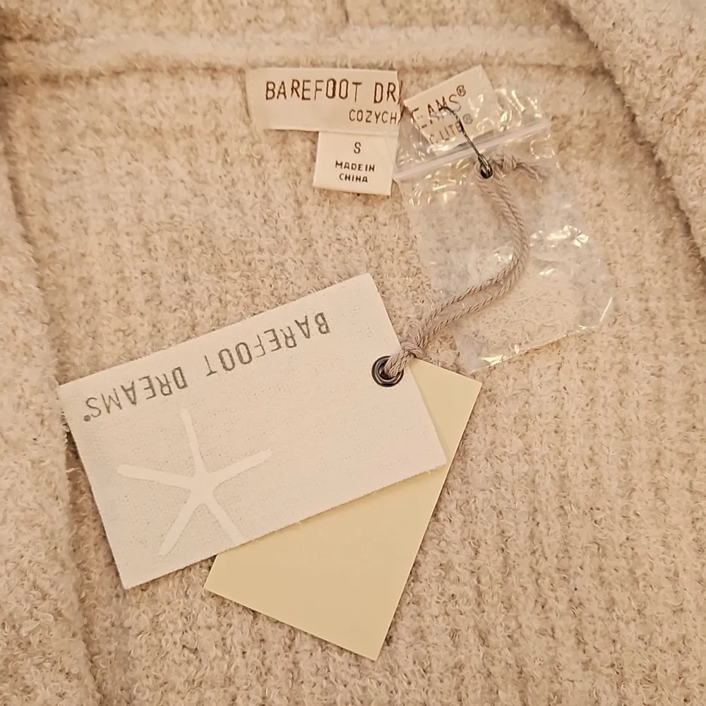 đź’•BAREFOOT DREAMSđź’• CozyChic Lite Coastal Cardigan ~ Bisque Small S NWT - Image 14