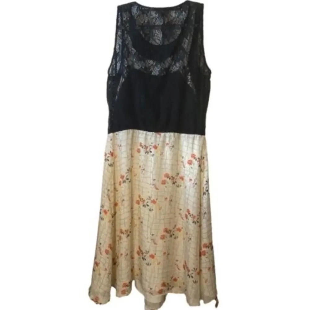 👗 Anthropologie‎ Girls From Savoy Lace Top Dress with Silk Skirt Sz 14 👗 - Image 8