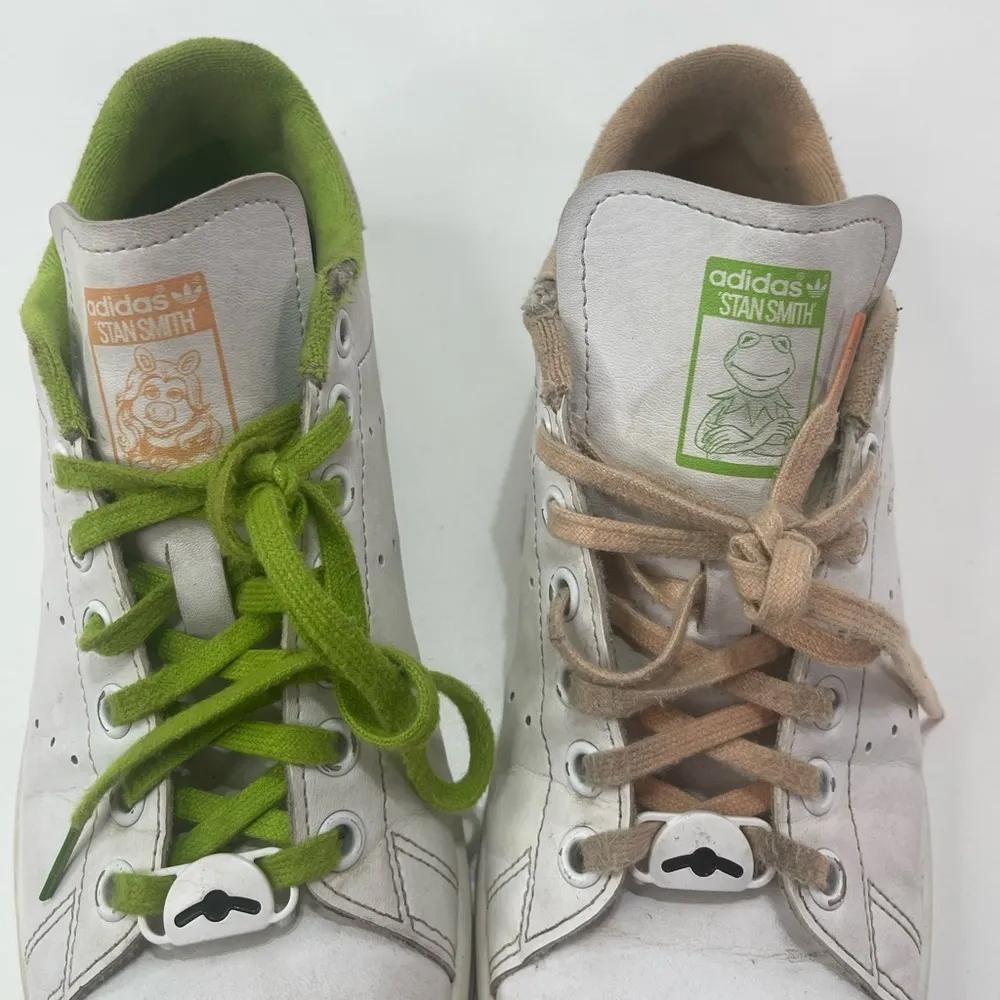 Adidas Stan Smith x Disney Miss Piggy & Kermit 2021 White Sneakers Women 6 - Image 3
