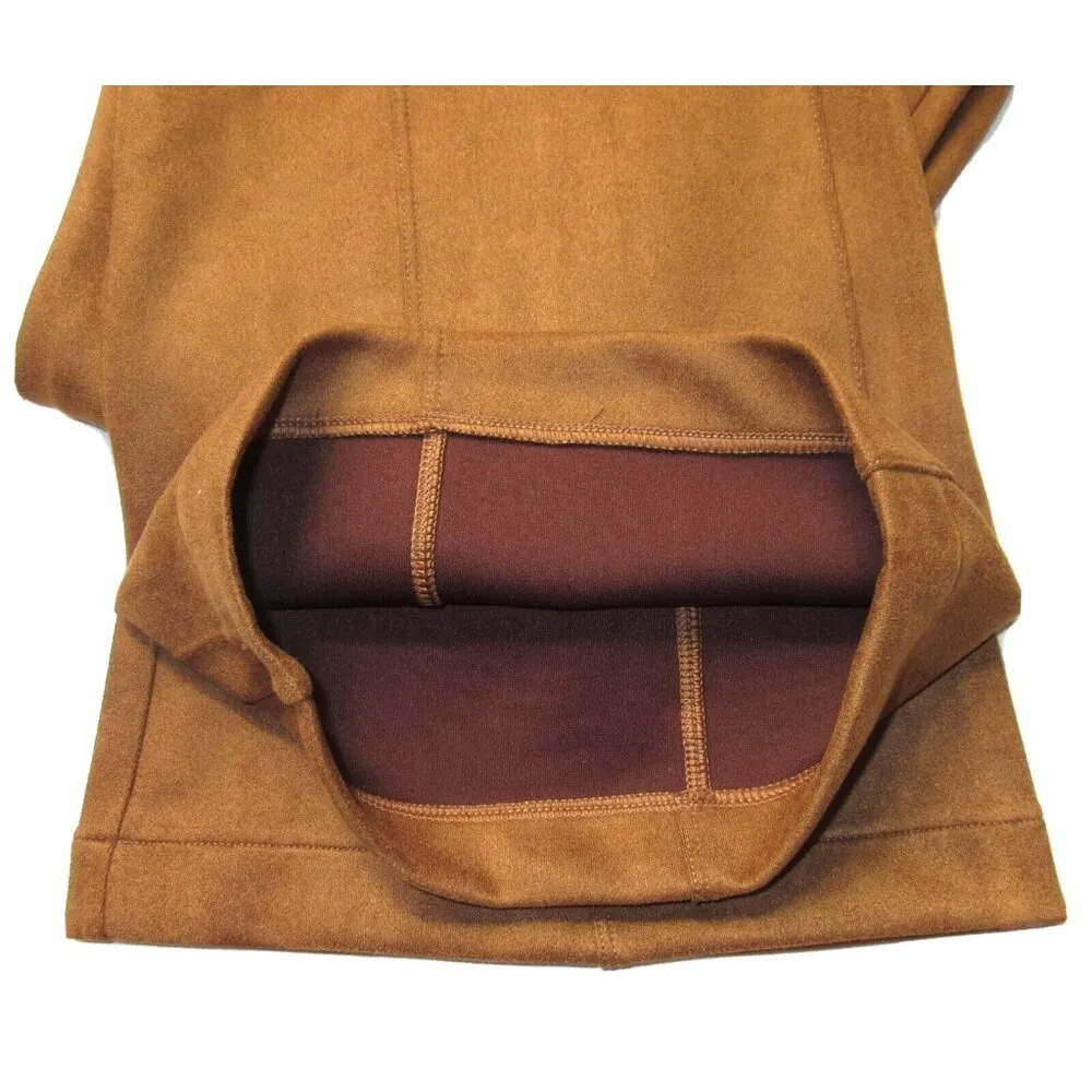 NWT SPANX 20323R Faux Suede Flare in Rich Caramel Seamed Pull-on Shaping M x 33 - Image 7